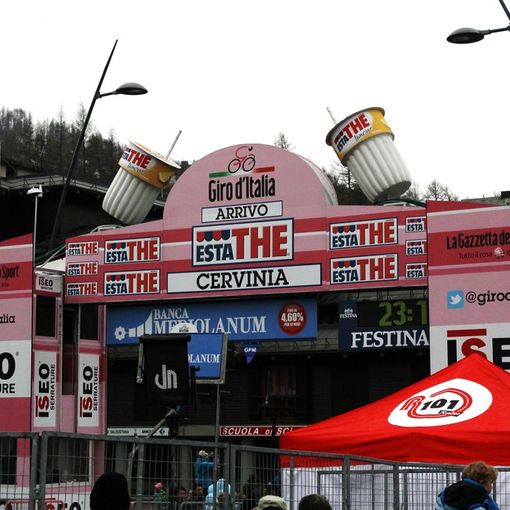 L'arrivo del Giro a Cervinia nel 2012