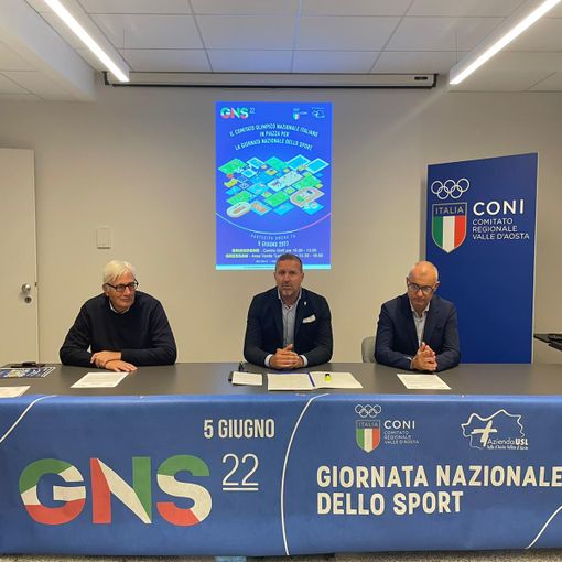 Al centro Jean Dondeyna, presidente Coni VdA