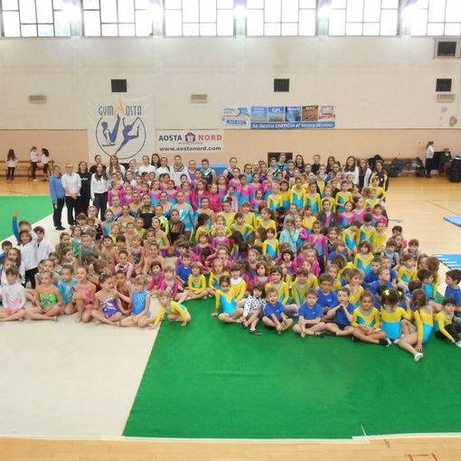 Foto di gruppo alla gara Csain dello scorso anno