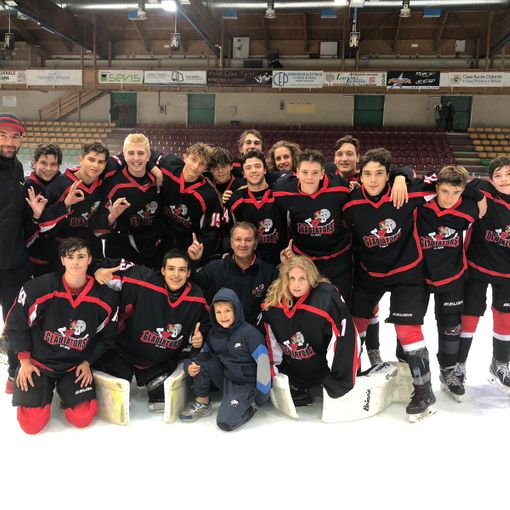 Hockey ghiaccio: L'U17 dei Gladiators espugnano il Fassa Alleghe