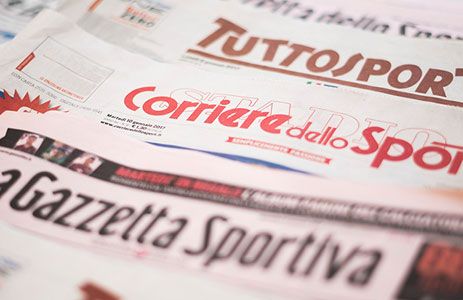 IN PRIMA PAGINA LO SPORT NAZIONALE