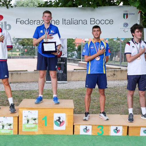 Il podio della competizione Individuale Under 18 maschile