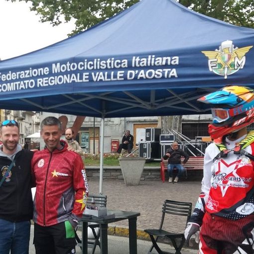 Il delegato valdostano FMI Davide Lombardi ed Ugo Cosentino (Starcross Verrès)