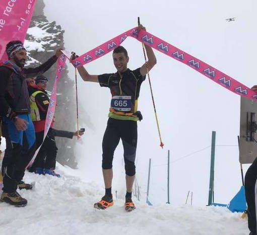 Nadir Maguet vincitore AMA VK2 Alagna 2019 (foto organizzazione)