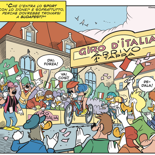Il Giro d’Italia è su Topolino