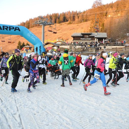 Oltre 180 al via della 1a edizione del Pila Winter Trail
