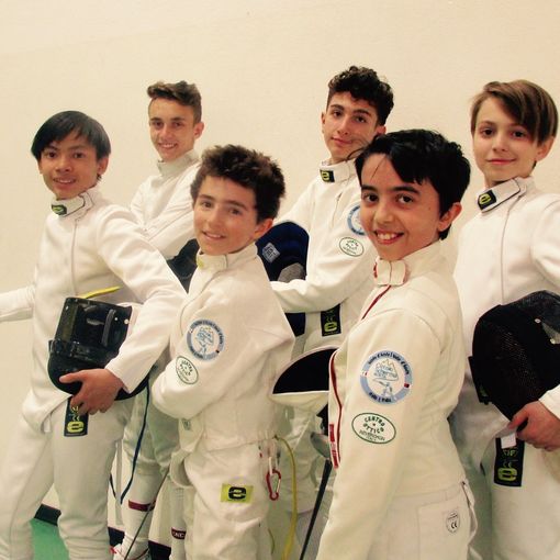 Da destra: Guglielmina Geremia, Leonardo Di Tommaso, Leonardo Artosi, Alessandro Russotto, Lorenzo Pignatelli, Pietro D'Aquino