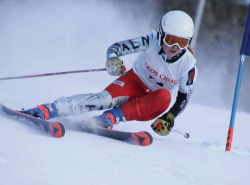 Tatum Bieler (Sc Gressoney) in azione (foto Facebook)