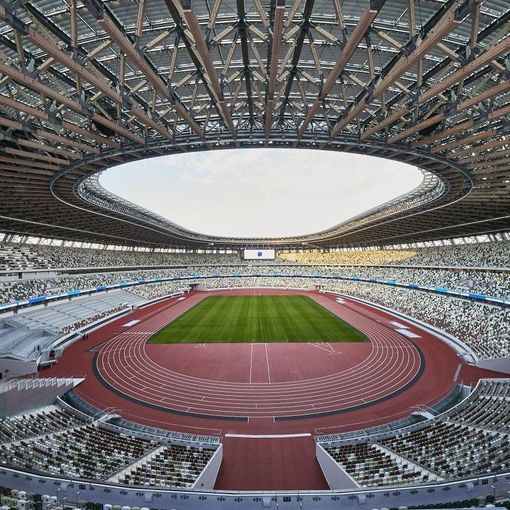 Nella foto l'Olympic Stadium - Credit Photo: @Tokyo2020