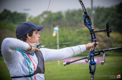 Arco: Federico Fabrizzi eliminato nel mixed team  Lunedì di nuovo in gara nell'individuale