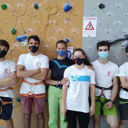 Da sn: Ivan Vuillermoz, Antonio Charrere, Cristiana Martinetto (Delegato Fasi), Silvia Cazzanelli, Nicolas Charbonnier, Michael Fassino