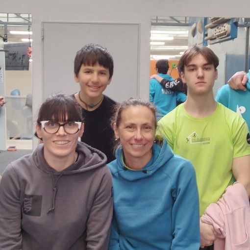 Da sn: Miriam Pramotton, Alessia Raspo, Giacomo Zaninetti (dietro), Michael Fassino, Antonio Charrere, Federico Deleonard, Greta Baccon.