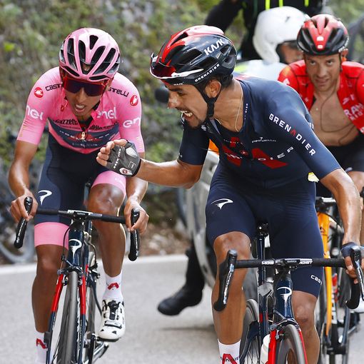 GIRO D'ITALIA: Bernal non molla la Rosa. Martin in solitaria, Yates guadagna terreno