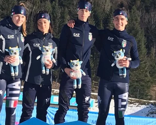 Losanna si colora ancora d'azzurro: arriva l'oro nella staffetta mista di biathlon con Martina Trabucchi e Nicolò Bétemps