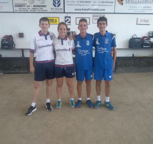Elisa Bulla, Mattia Falconeri, Nicolas Gallizia e Stefano Sciutto