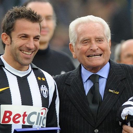 Giampiero Boniperti con Del Piero con Alessandro Del Piero