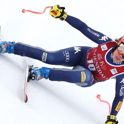 Federica Brignone in azione a Fassa
