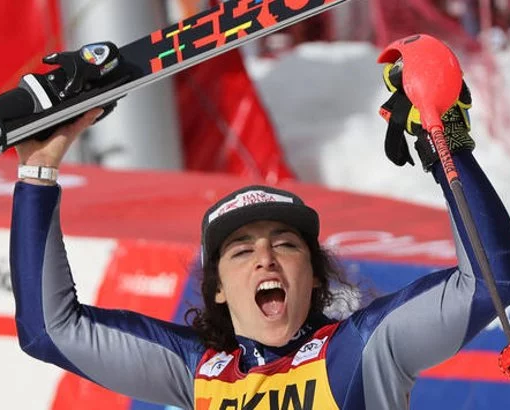 Federica Brignone esulta