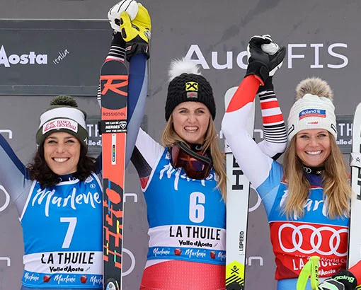La Thuile festeggia mercoledì 5 agosto le imprese di Federica Brignone