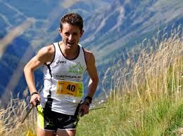 Denis Brunod impegnato in una competizione