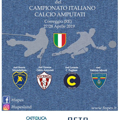 Parte da Correggio il primo Campionato Italiano di Calcio amputati