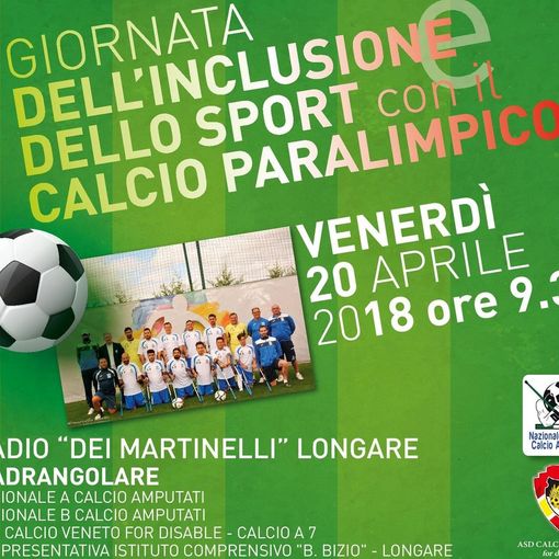 Calcio amputati: dal 15 aprile Azzurri in raduno a Longare