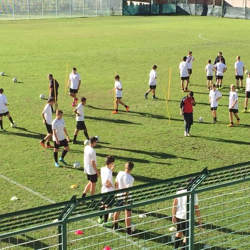 calciatori valdostani durante un allenamento Iss