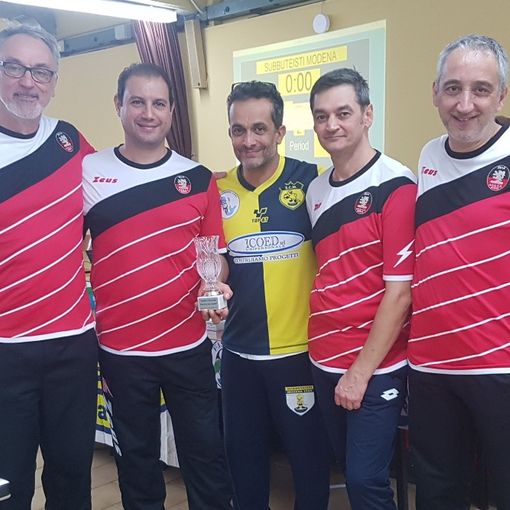 Da sn, Riccardo Rabacchin, Filippo Filippella, Riccardo Porro, Fabrizio Maiandi e Dario Di Muri.