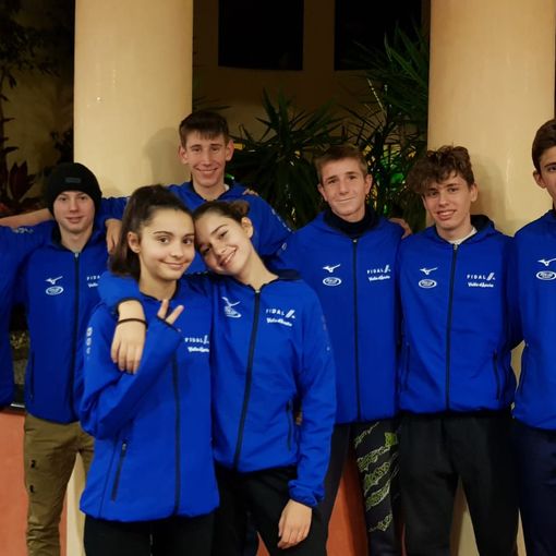 Maschi da sinistra: Martinet, Vierin, Bagnod, Villanese, Yon, Turino. Femmine da sin: Ed Dandaoui, Rosa