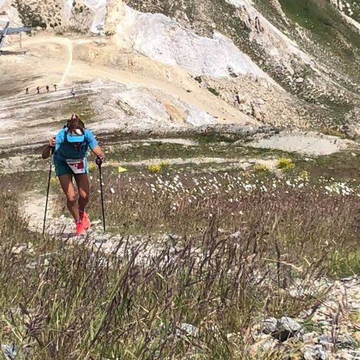Francesca Canepa impegnata nella gara