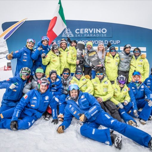 Snowborcross: Cervinia si tinge di azzurro