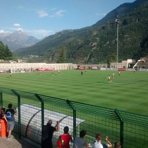 Lo stadio Brunod a Chatillon