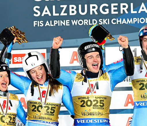 ITALIA, E’ ORO! VINATZER, DELLA VITE, DELLA MEA E COLLOMB TRIONFANO NEL PARALLELO A SAALBACH 2025