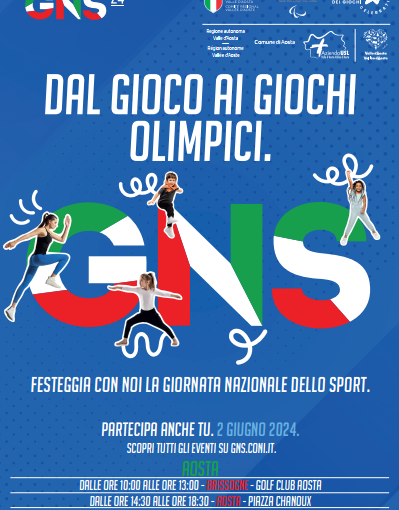 Torna ad Aosta il 2 giugno la Giornata Nazionale dello Sport