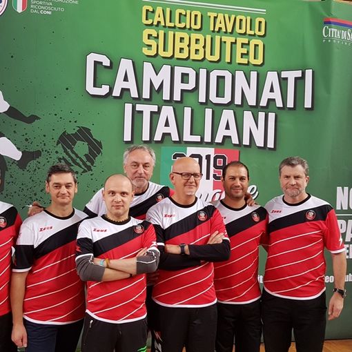 Da sn Fabrizio Maiandi, Giovanni Navarra, Dario Di Muri, Riccardo Rabacchin, Marco Perotti, Filippo Filippella, Arturo Azzaro