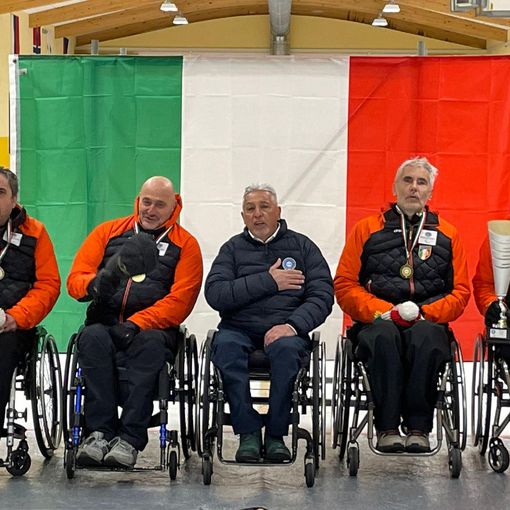 Da sn: Egidio Marchese, Fabrizio Bich, Giuseppe Antonucci cons. federale, Emanuele Spelorzi e Giuliana Turra