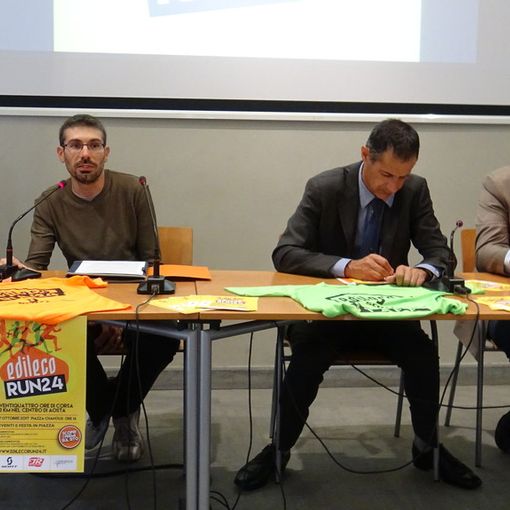 Un momento della conferenza stampa di presentazione della gara