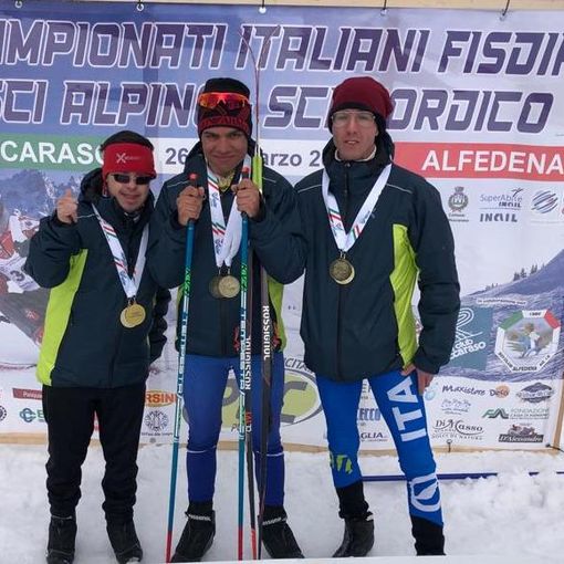 Da sn: Andrea Grivon, Alex Grivon e Daniel Brunod