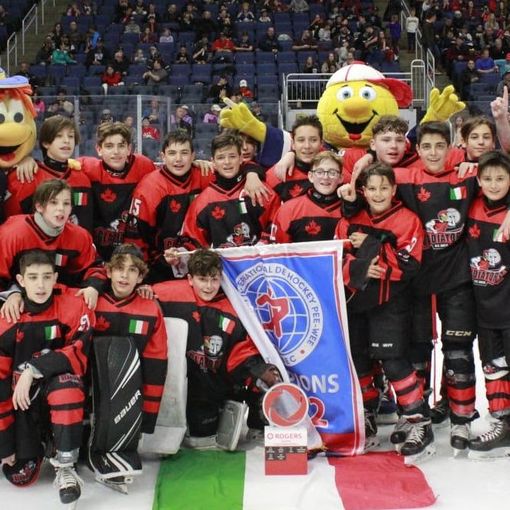 Hockey ghiaccio: I gladiatori e l'Italia U 13 conquistano il più importante torneo del mondo