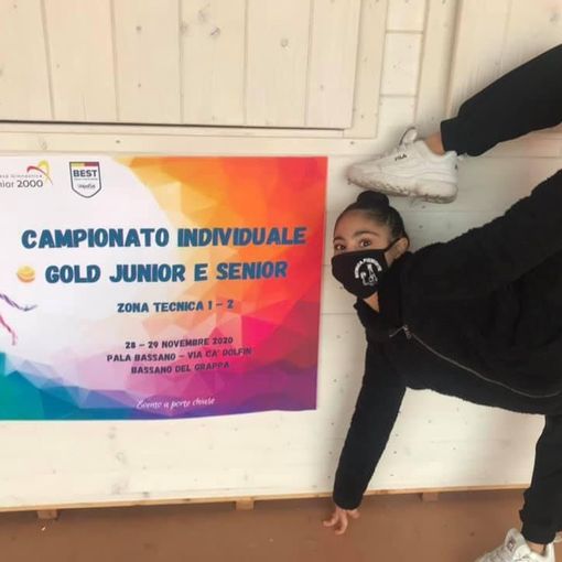 Sofia Righi ai Campionati Individuali Gold Junior/Senior di Bassano del Grappa