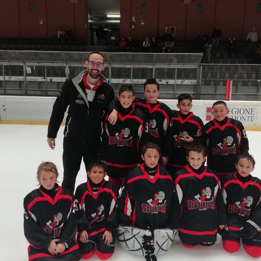 Hockey ghiaccio: Tanta preziosa esperienza per i gladiators Under 11