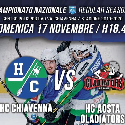 Hockey ghiaccio: IHL Division 1; Trasferta aamara a Chiavenna per i Gladiators