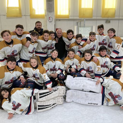 Hockey ghiaccio: i Gladiators under 13 vincono nettamente contro Real Torino