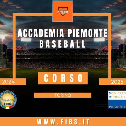 Baseball: Il 24 ottobre parte il corso 2024-2025 dell'Accademia Piemonte