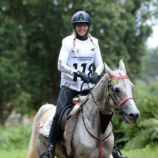 Stefania Marchiano alla gara di Euston Park