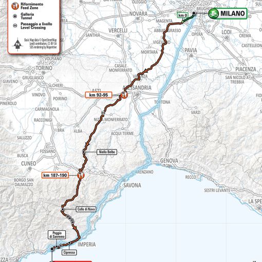 Ciclismo: La nuova Milano-Sanremo