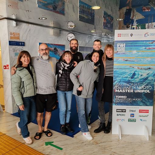 Da sn: Colazingari Simona, Fazari Paolo, Giannini Elisa, Savoia Andrea, Siddi Alessandra, Enrietti Bertolotto Davide, Telloli Paola