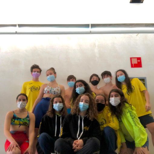 Da sn: Gaia Valenti, Elena Navarretta, Rebecca Di Donato, Chiara Seminara, Beatrice Mazzone, Giada Dujany, Mattia Savoia, Tommaso Coletta, Denise Marrocu, Andrea Macrì, Lin Pigliacelli e Pietro Cerrato