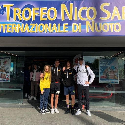 Da sn: Corinne Désandré, Tommaso Navarretta, Lorenzo Miserocchi e Mattia Savoia