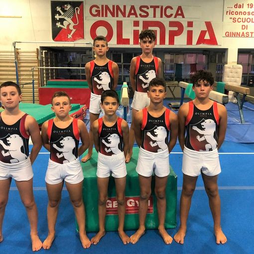 In alto Mattia Durello e Alessandro Sganga, in prima fila Mattia Coutandin, Gabriele Mordenti, Eric Mombelli, Riccardo Durello e Gabriel Fuccio